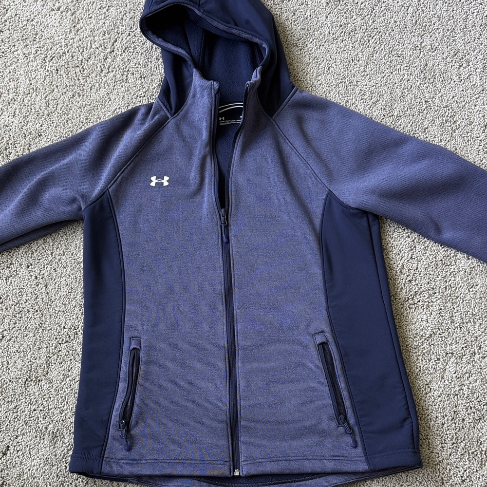 Under Armour women’s Navy Hooded Zip fleece Jacket